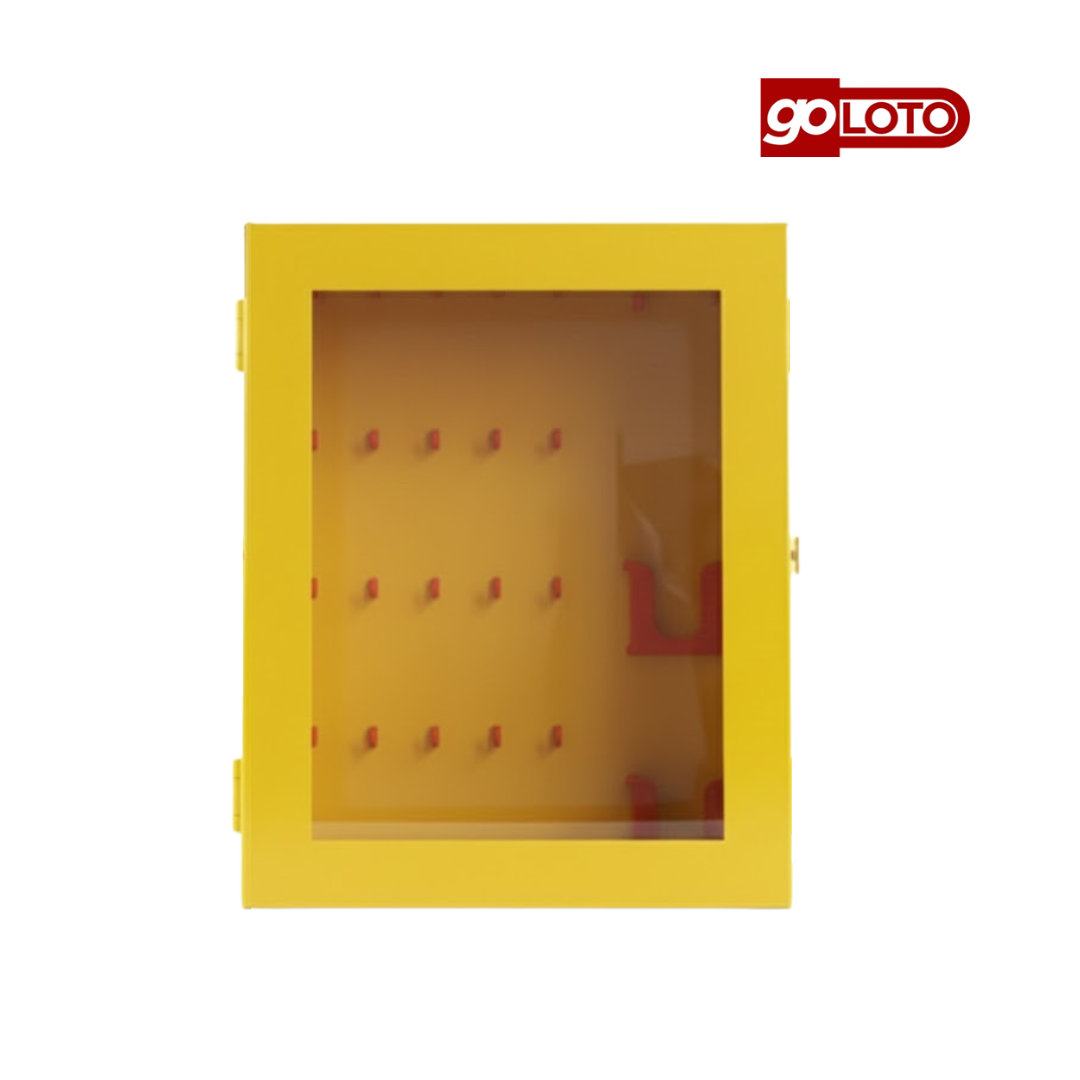 Estación de bloqueo para 20 candados con tapa, acero + acrílico - Image 2