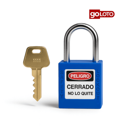 Candado compacto de seguridad con arco de acero de 25mm